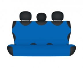 Husă scaune mașină COTTON pentru bacheta din spate întreagă albastru Fiat Sedici