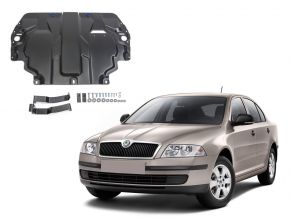 Scut metalic motor și cutia de viteze pentru Skoda Octavia А5 se potrivește la toate motoarele 2008-2013