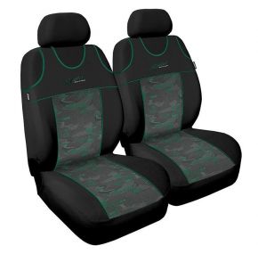 Husă scaune mașină Stylus, verde, pentru față  2bc 
