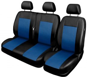 HUSE AUTO - COMFORT ALBASTRU - PENTRU FAȚĂ 2+1 BUS / VAN