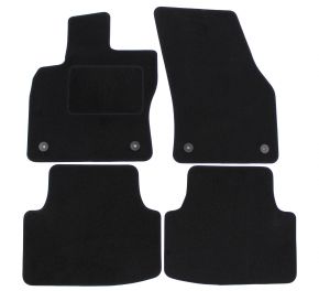 Covorase auto dedicate din velur pentru Seat Leon III 2012-2020 (4 buc.)