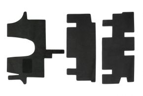 Covorase auto dedicate din velur pentru Volkswagen T6 Multivan 2016- (3 buc.)