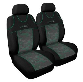 Husă scaune mașină Limited, verde, pentru față  2bc 