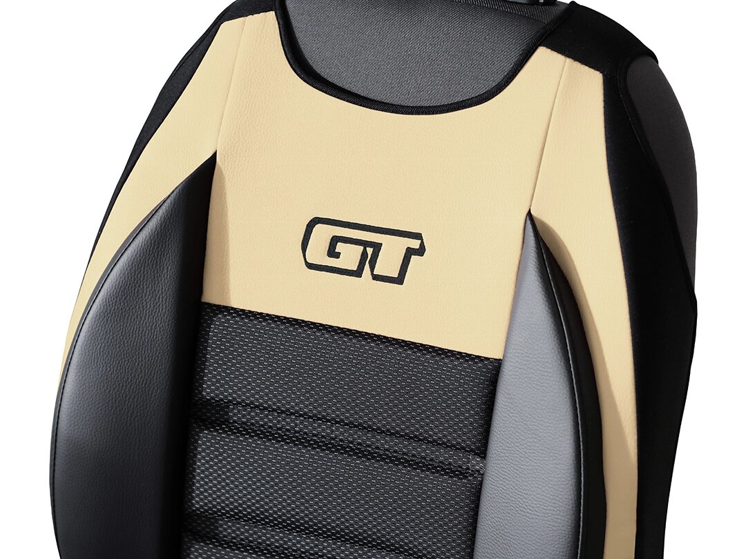 Detaliu spatar GT Ergonomic cu piele ecologica si material textil