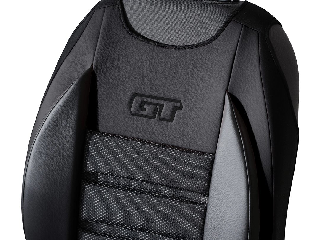 Detaliu spatar GT Ergonomic cu piele ecologica si material textil