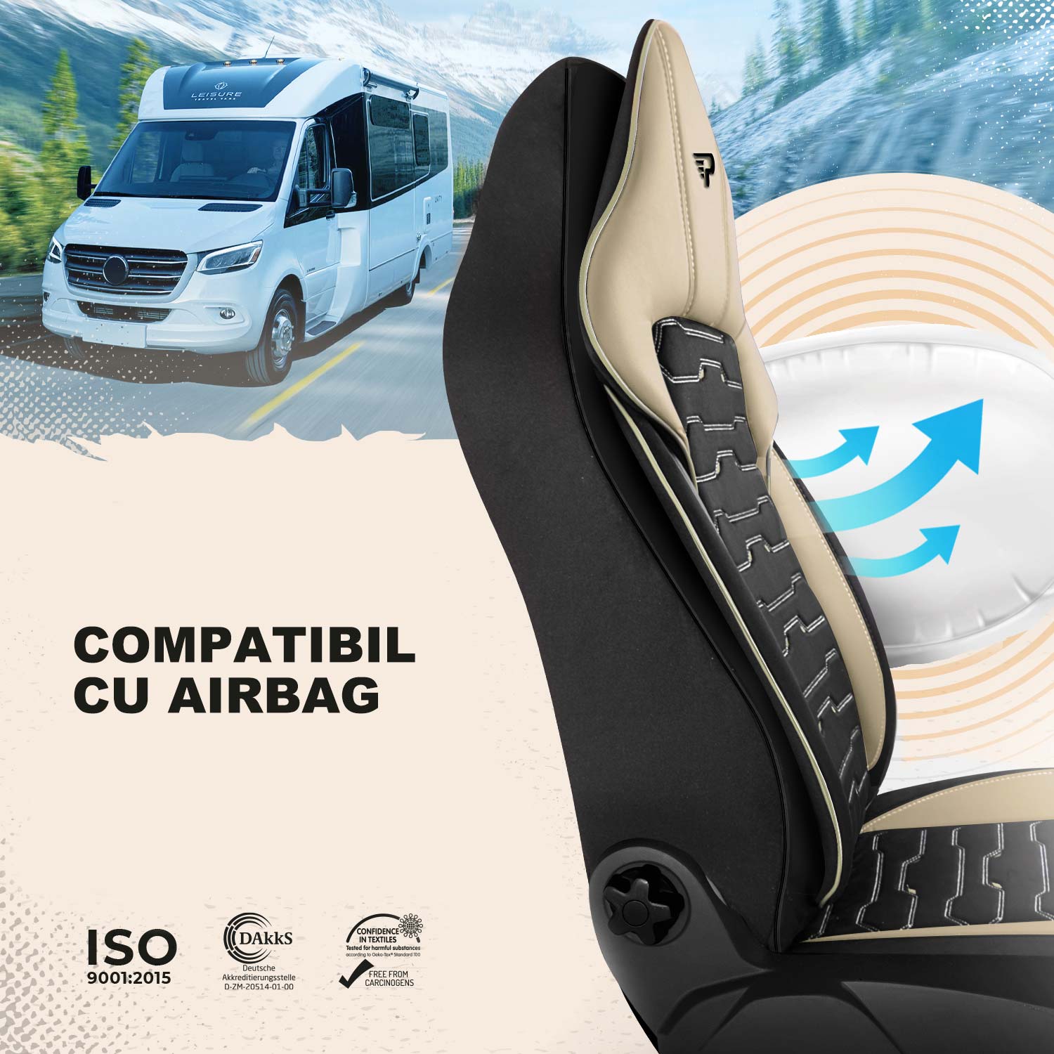 Huse Beirut compatibile cu scaune cu airbaguri laterale