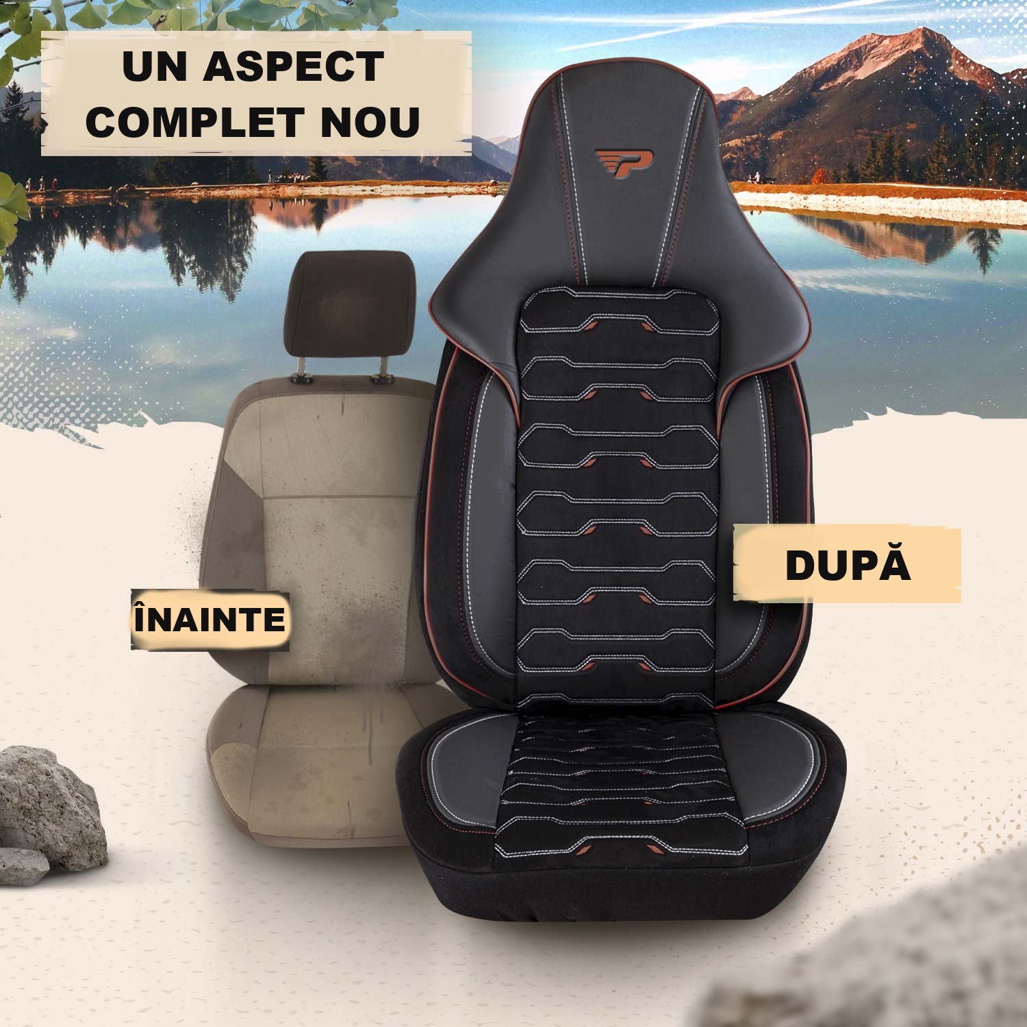 Înainte și după montarea huselor Beirut