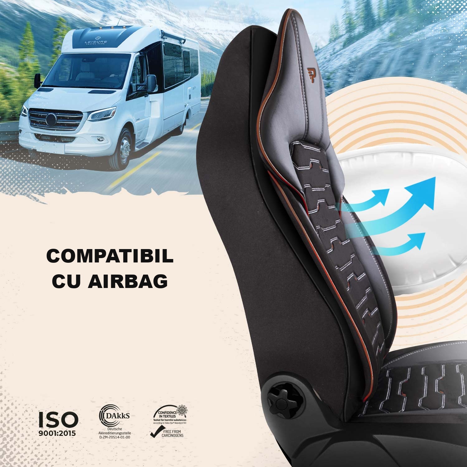 Huse Beirut compatibile cu scaune cu airbaguri laterale