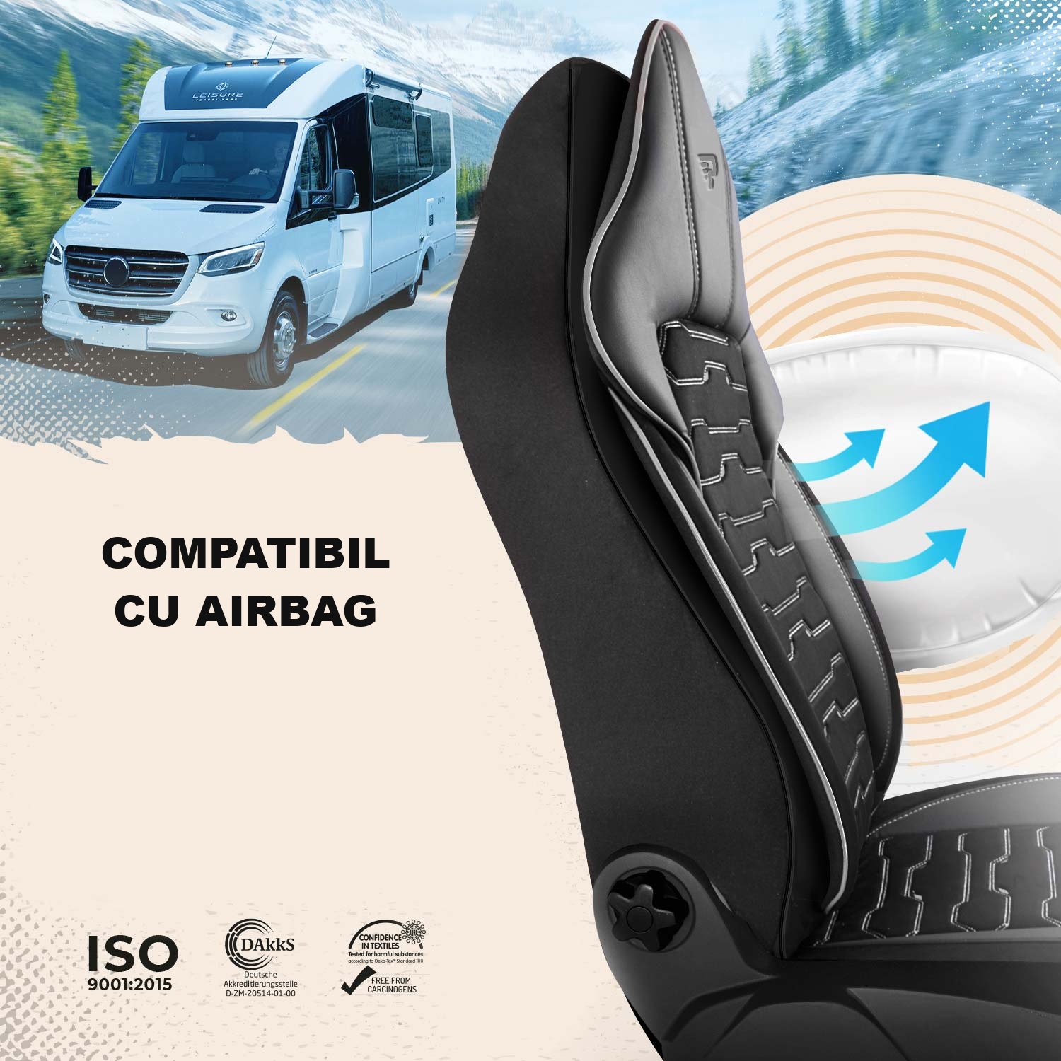 Huse Beirut compatibile cu scaune cu airbaguri laterale