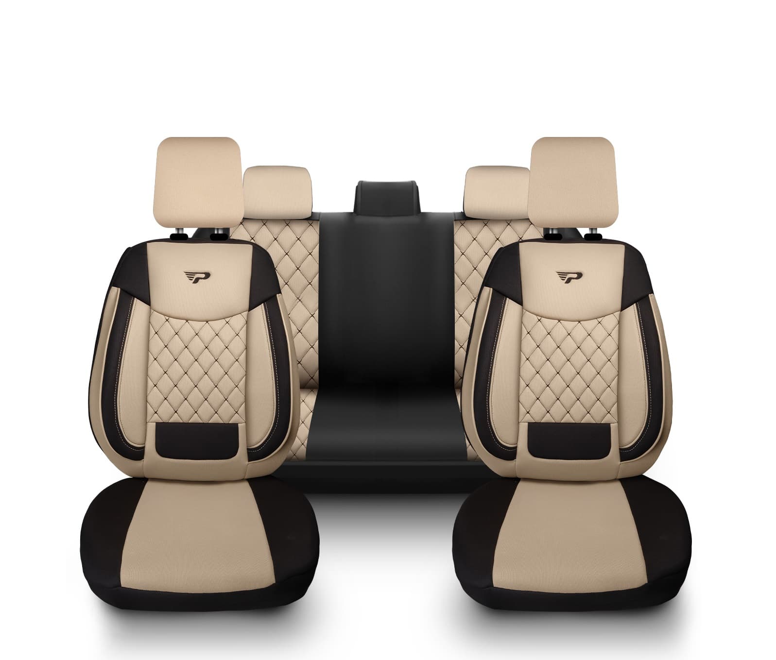 Set complet de huse auto Brusel bej-negru